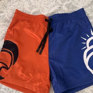 Allgory Graphic Swim Shorts | Orange Blue Color| Men’s Size Large | Beach Trunks